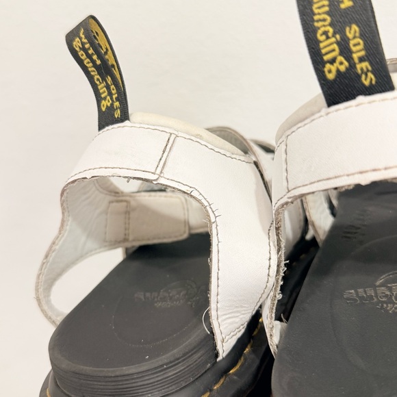 Dr. Marten Blaire Sandals White Leather Women’s Size 9 - Picture 6 of 9